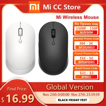 

Global Version Xiaomi Mi Wireless Mouse Silent Edition Bluetooth USB Dual-Mode Connection Protable Remote Wireless Gaming Mouse