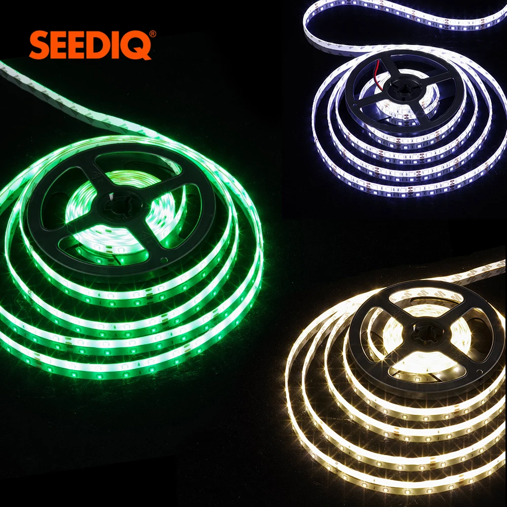 Светодиодная лента 5 м 12v 2835 5050 SMD 60 светодиодов/M не Водонепроницаемый