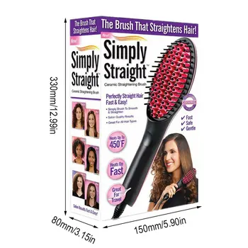 

Electric Straight Hair Comb Magic Hair Comb Comb Negative Ion Comb Ion Hair Straightener Brush With Led Display