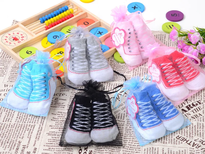 Baby Modeling Shoe Three-dimensional Socks Newborn Children Floor Socks Super Cute Children Ankle Sock Net Bag