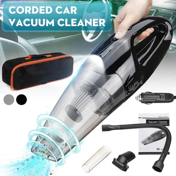 

120W 4500PA Car Vacuum Cleaner Automobile Auto Portable Handheld Vacuum Cleaner Wet Dry Dual Use LED Light 12V with Bag