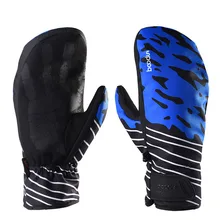 Лыжные перчатки для мужчин и женщин, водонепроницаемые теплые зимние перчатки из флиса, ветрозащитные лыжные перчатки для взрослых, сноуборд, скалолазание, флисовые снежные рукавицы