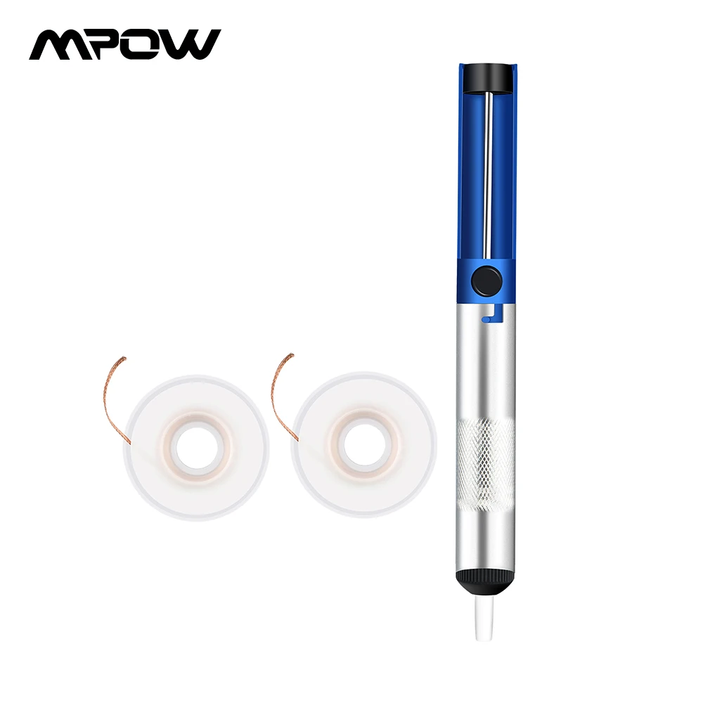 

Desoldering Vacuum Pump Solder Sucker Solder Removal Tool With 2pcs Nylon Nozzle Desolder Wicks For Circuit Board Unsolder