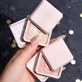 

Newdouble-layer Highlighter Eyeshadow Makeup Face Bronzer High Gloss Shimmer Powder Cosmetics Makeup High Gloss Powder