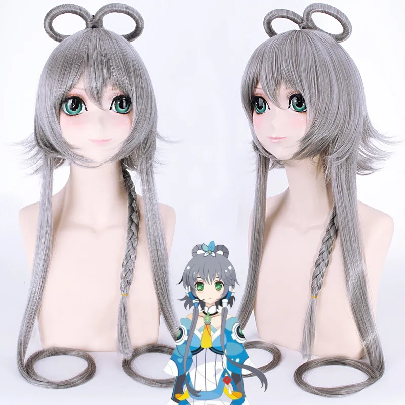 Парик для косплея VOCALOID Yayin Gongyu Luo Tianyi парики костюма длиной 100 см Хэллоуина