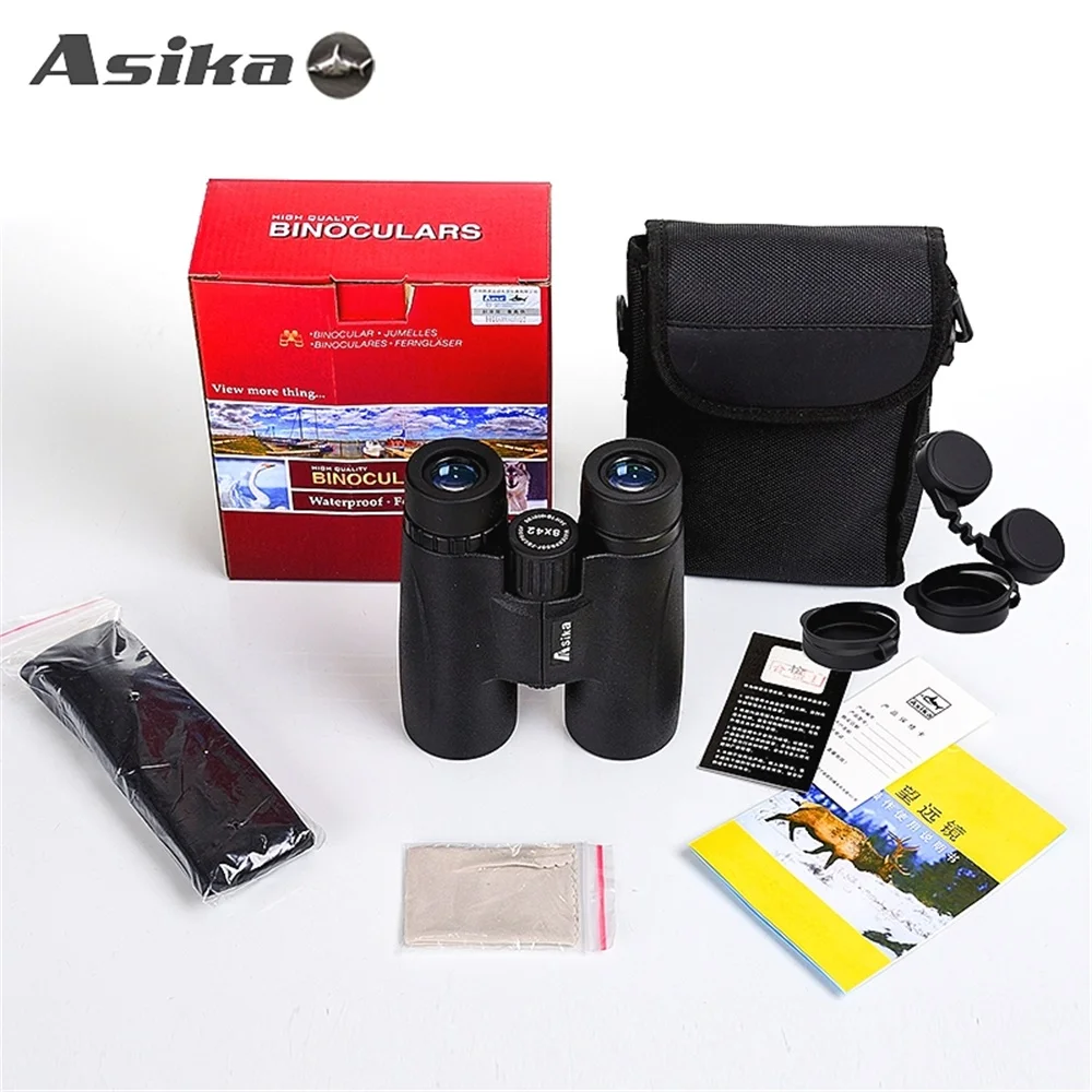 Оригинальный бинокль Asika 8x42 W3 мощный военный водонепроницаемый оптический