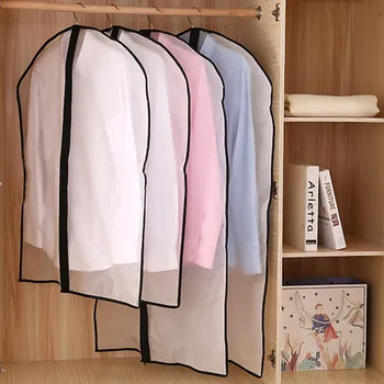 

5pcs Clothes Hanging Garment Dress Clothes Suit Coat Dust Cover Home Storage Bag Case Organizer Wardrobe Hanging Clothing