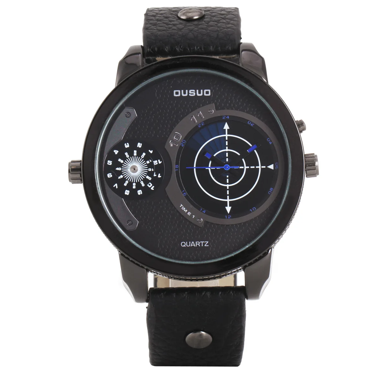 

Double Inserts Large Disc 430 Fashion ousuo Leather Watch Strap