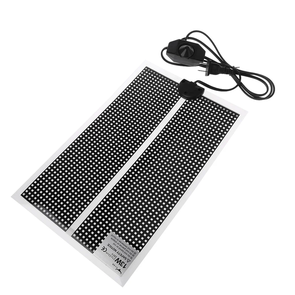

Pet Reptile Heat Mat Turtle Lizard Substrate Constant Warmer Waterproof Bed