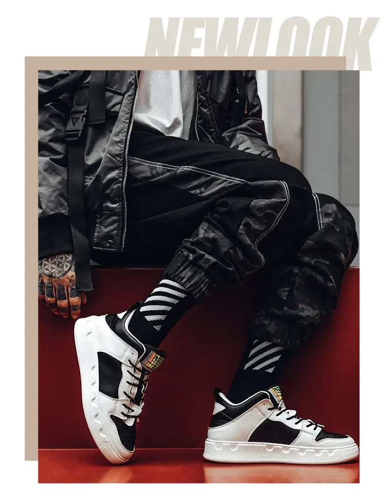 Уличные мужские ботинки с массивным каблуком в стиле хип-хоп; мягкая дышащая повседневная обувь для папы на шнуровке; модные уличные теннисные кроссовки; Мужская обувь для взрослых