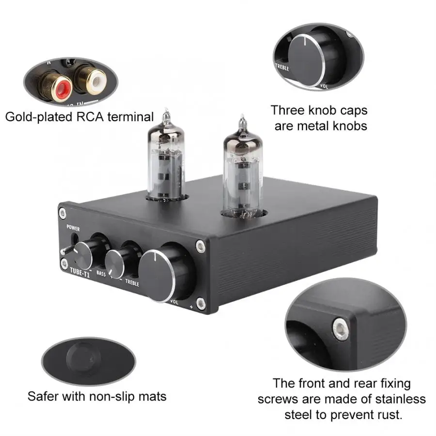 TUBE-T1 электронный клапан трубка HIFI аудио предусилитель стерео желчный предусилитель декодер эффекторный предусилитель