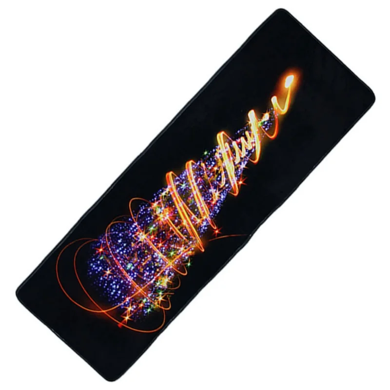 A HwChristmas тема узор Прямоугольник ковер противоскользящим коврик ковер для украшения дома с рождественскими мотивами область ковера - Цвет: A