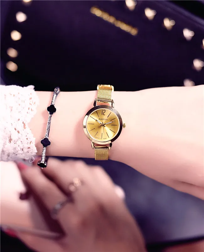Роскошные женские модные повседневные часы из розового золота с простым циферблатом, женские кварцевые часы с сетчатым ремешком из нержавеющей стали, женские наручные часы