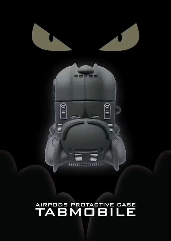 Силиконовый 3D чехол для наушников DC Batman Chariot Batmobile для Apple AirPods 1 2, беспроводной Bluetooth чехол для наушников Fundas