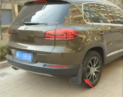 Подходит для 2009- для Volkswagen Tiguan Fender модификация мягкая специальная буферная Декорация Аксессуары