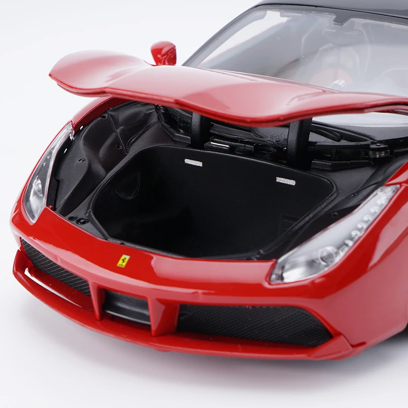 JZ) Bburago 1/18 1:18 Ferrari 488 GTB спортивный гоночный автомобиль Транспортное средство литье под давлением дисплей Модель игрушки на день рождения для детей мальчиков и девочек