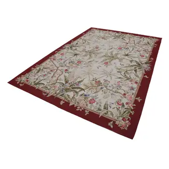 

294x423 Cm Beige Handmade Needlepoint Rugs Rug-10x14 Ft