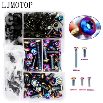 

The New CNC Motorcycle Fairing Screws Fastener Clips Body Spring Bolts Kit For Yamaha XT660 TMAX 500 TMAX 530 XP500 XP530