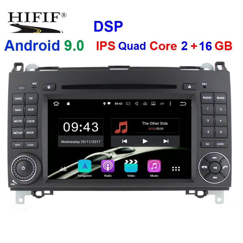 PX30 2GB 16GB DSP Ips 2 Din авто радио Android 9,0 для Mercedes Benz/Sprinter/B200/b-класс/W245/B170/W169 автомобильный мультимедийный видео dvd-плеер gps DVR - Цвет: PX30 2GB 16GB DSP