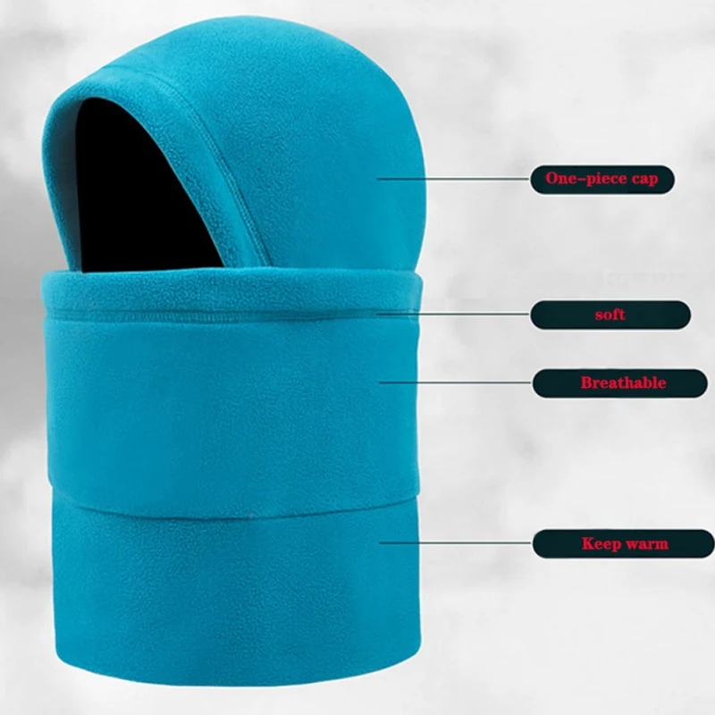 Cycling Face Mask Women Man Cycling Cap Windproof Warm Thick Fleece Face Mask Filter Balaclava Bicycle Winter Neck Hat Scarf