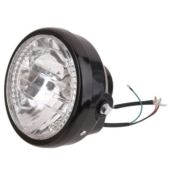 

1 Piece 7' Projector Halogen Motorcycle White LED Halo Ring H4 Light Bulb Headlight 12V 35W LED light