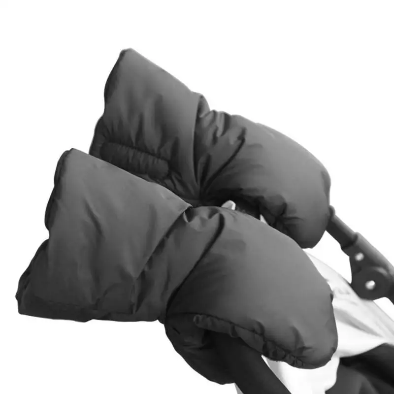 Толстые перчатки Классическая нежная текстура 1 пара зимняя коляска муфта для рук уличная детская коляска флисовое покрытие для рук