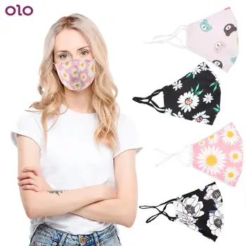 

IKOKY Protective PM2.5 Dust Mouth Cover Cartoon Face Mask Polyester Reusable 3D Printed Mouth Mask
