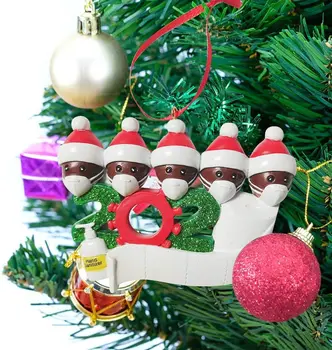 

Merry Christmas Personalized Survived Family of Ornament 2020 Christmas Holiday Decorations For Home Xmas Ornament