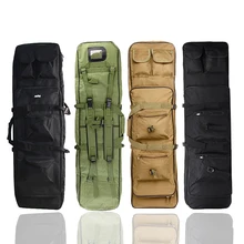 Militar 85 96 100 120cm rifle mochila caso saco de arma duplo rifle airsoft saco ombro ao ar livre protable caça acessórios pacote(China)