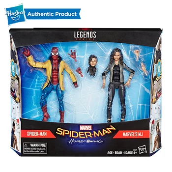 

Hasbro Marvel Legends Spider-Man Homecoming Spider man and MJ 2 Pack For Child 4 Years Up 6 inch Legend Homecoming 2