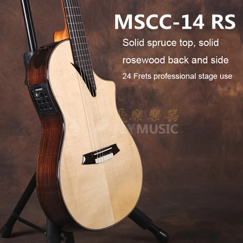 14RS Martinez MSCC-14RS/MS/OV для профессионального сценического использования cross OV er Классическая гитара с fishman 301 EQ, Классическая электрогитара - Цвет: 14RS