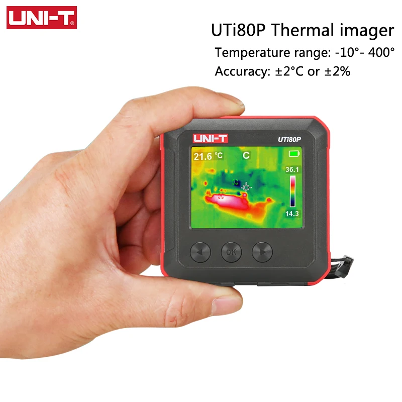 UNI-T UTi80P цифровой Термальность Imager Детектор Ручной мини пол стены нагревательная