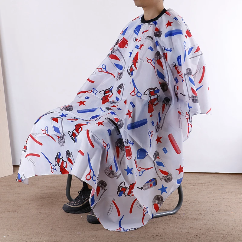 Professional Barber Cape Haircutting Salon Stripe Apron Waterproof Anti-static New Fashion