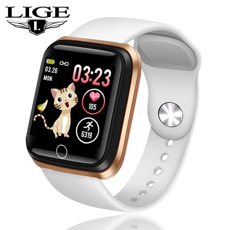 Новые смарт-часы для женщин и мужчин умные часы Android IOS электронные фитнес-трекер