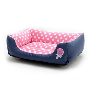 

Dot Pet Dog Bed Candy Colors Soft Comfortable Warm Waterproof Sleeping Kennel Mat For Small Medium Dogs Puppies Pet Accessories