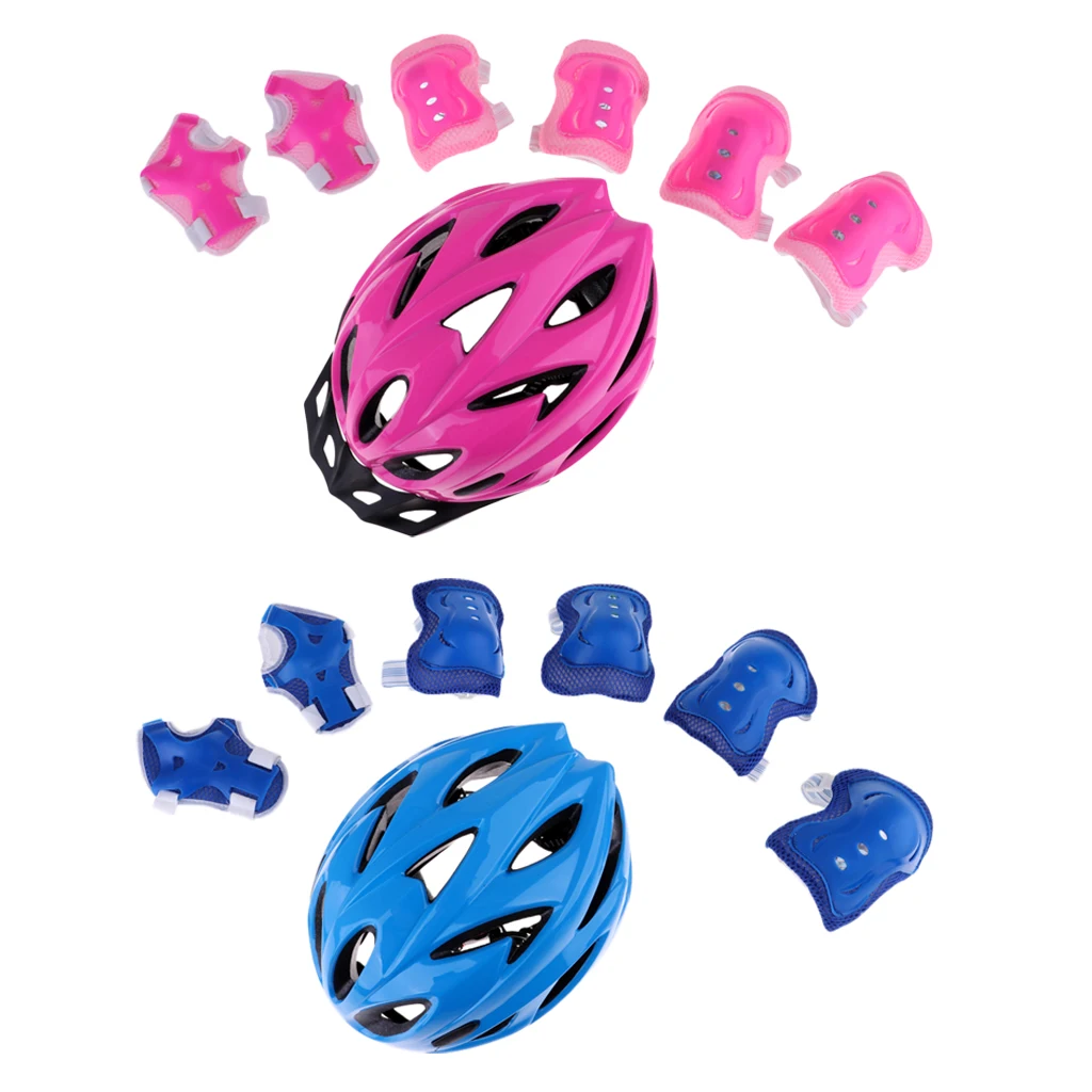 Kids Child Roller Skating Knee Elbow Wrist Pad Protective Gear Sets