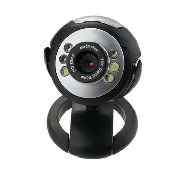

USB HD Camera with Microphone 30 Mega Pixel Web Cam 6 LED HD Webcam Camera MIC FOR PC LAPTOP