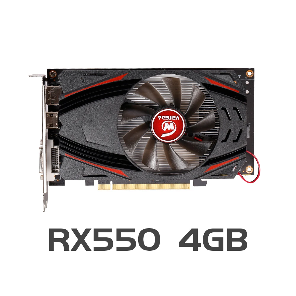 VEINEDA RX550 4GB Graphics Cards GDDR5 128bit GPU For AMD Radeon rx 550 series Video Card Desktop PC Video Gaming|Graphics Cards| - AliExpress