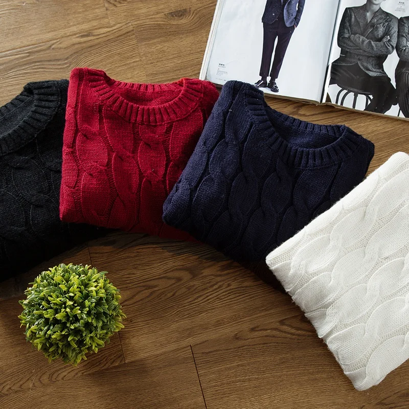 Брендовая Новая модная зимняя обувь Повседневное толстый свитер Slim Fit Вязание мужские свитера и пуловеры Homme MY6624