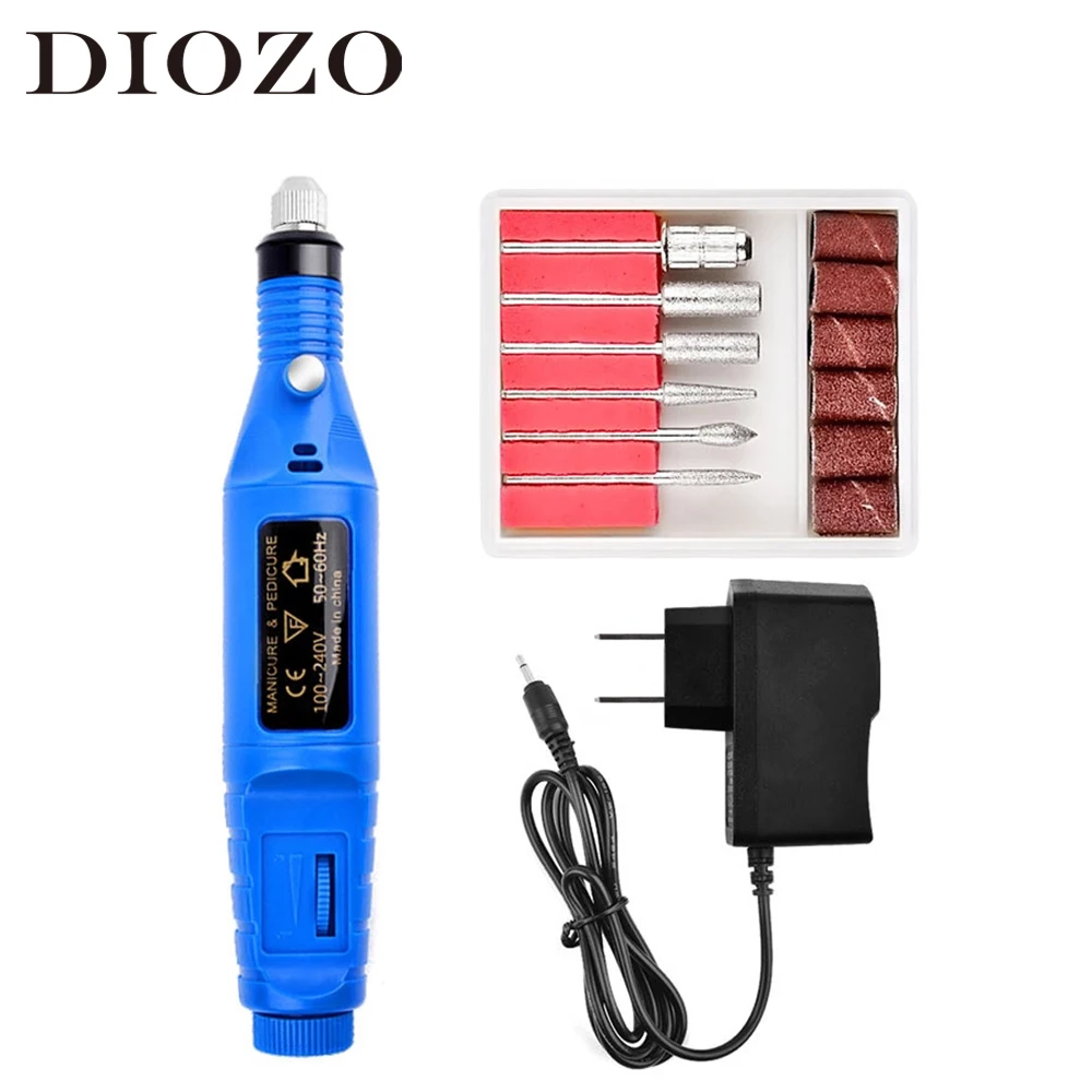 

DIOZO Electric Nail Drill Machine Kit Pen For Manicure Milling Cutters Professional Nails File Manicure Machine Nail Art Tools