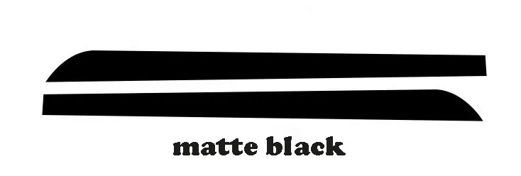Matte black Автомобильная наклейка, молдинги для боковой двери, накладка, линия отделки, защита для Toyota Camry, аксессуары, автомобильные аксессуары - Название цвета: Matte black