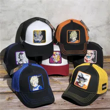 Популярные брендовые персонажи Гоку, Веджета чехол Capsule corp Dragon Ball Z Snapback шляпа хлопковая Бейсбол Кепки Для мужчин Для женщин в стиле «хип-хоп» для папы сетчатая шляпа Кепка-тракер