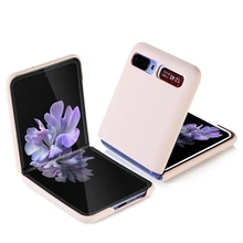 

Luxury Case For Samsung Galaxy Z Flip All-inclusive Solid Color Flip Phone Case Cover for Galaxy Z Flip Case