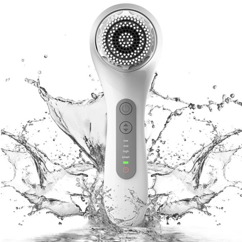 Sonic Rechargeable Powered Facial Cleansing Brush Electric Ultrasonic Face Cleaning Devices Mini 2 Mini2 Cleanser NOT Silicone