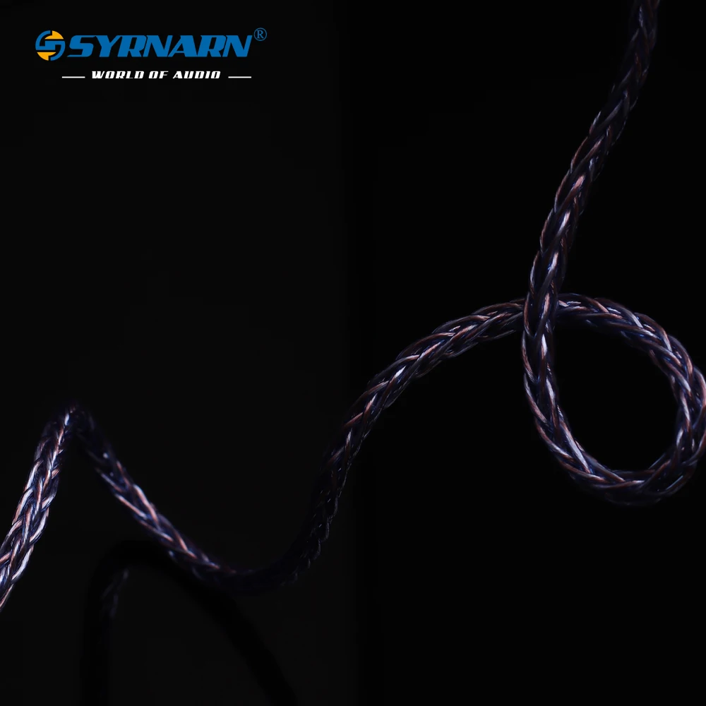 8 ھ ̾ ̺ 26AWG ܰ  OD:4.8mm 뷱 ׷̵ ̾ ̾,  DIY MMCX  ̺
