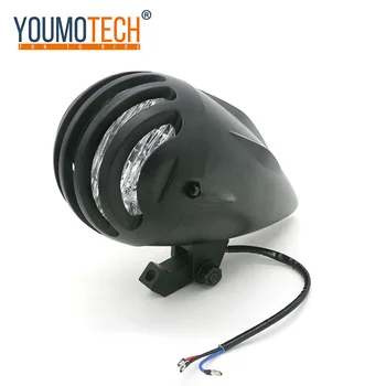 

Motorcycle Bullet Headlight For Harley Custom Old School Bobber Cruiser Chopper Models M10 10mm threaded head lamp