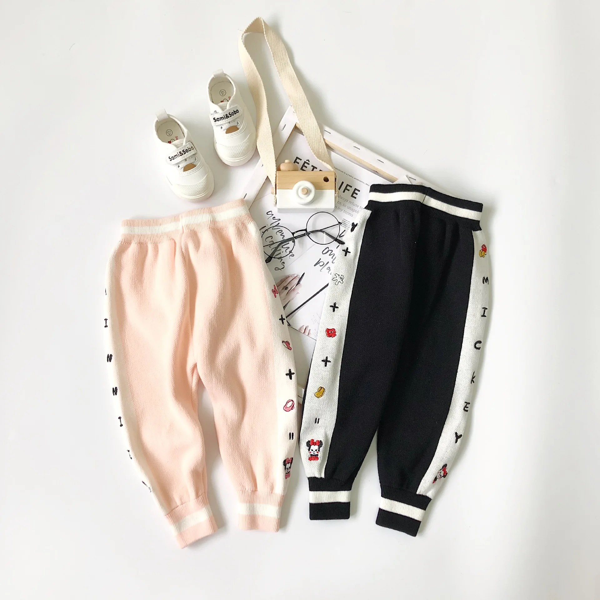 Tonytaobaby/новая осенне зимняя одежда для мальчиков и девочек Детские брюки с