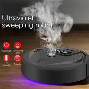 

Automatic Multifunctional Smart Robot Vacuum Cleaner USB Charging Sweeping Robot Dry and Wet Mop UV Disinfection Air Humidifier