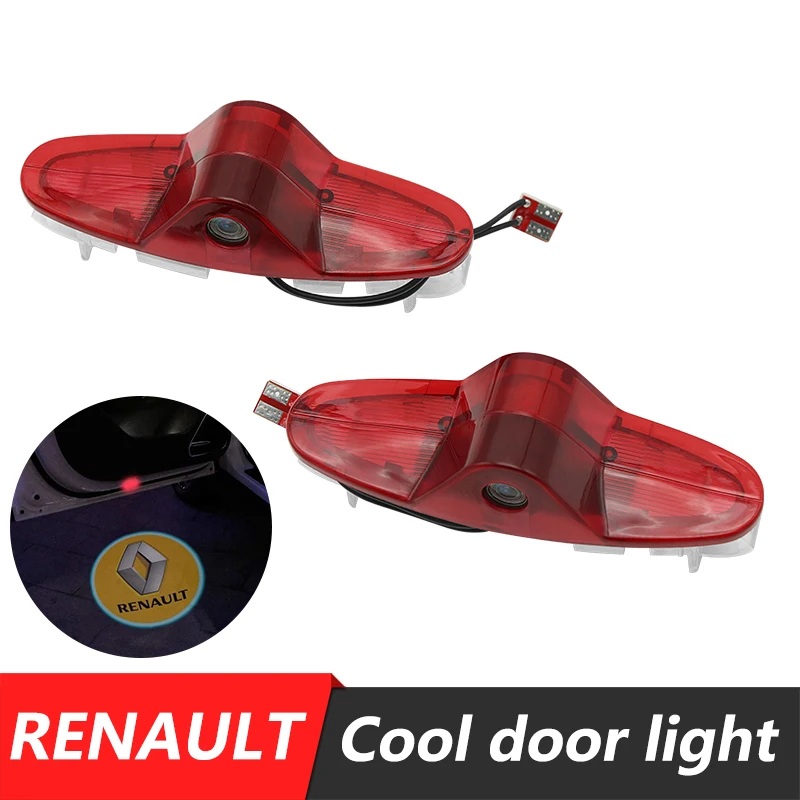 

2pcs Wireless Led Car Door Logo Lights Laser Projector Lamp For Renault Magane Laguna Welcome light