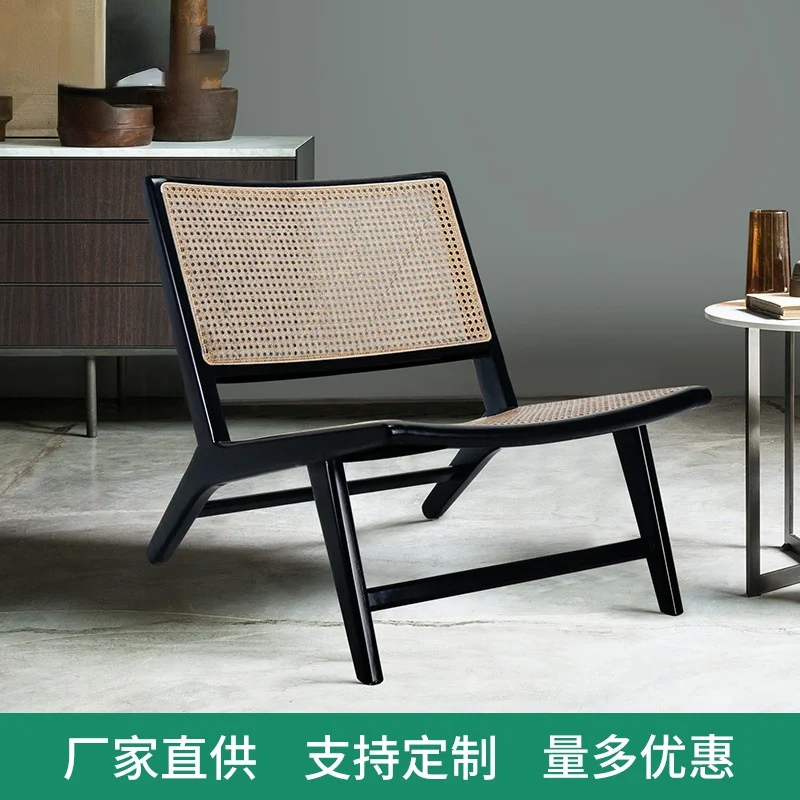 Nordic Homestay Ins Sofa Chair Lounge Modern Minimalist Balcony Single Rattan Simple Short | Мебель